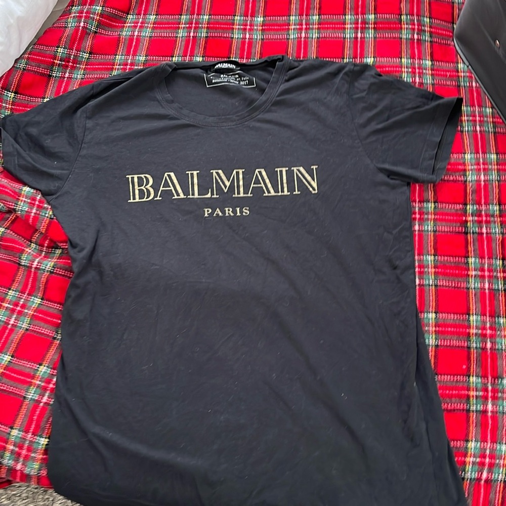 Used authentic Balmain shirt Good condition. No rips. Holes or any of that.